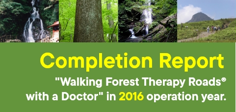 Completion Report Walking Forest Therapy Roads® with a Doctor in 2016 operation year.