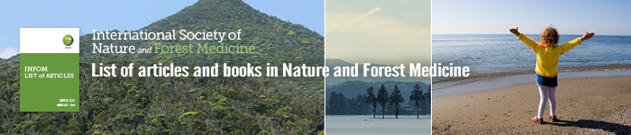 List of articles and books in Nature and Forest Medicine